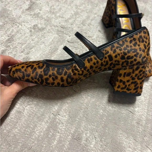 Sam Edelman Leopard Print Mary Jane Shoes - Picture 4 of 4
